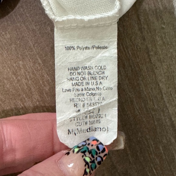 Black Bead Pink and Blue Patterned Dress - Picture 8 of 8